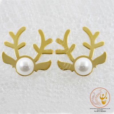 گوشواره طلا - طرح گوزن