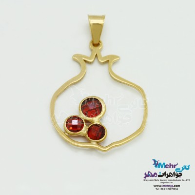 آویز طلا - طرح انار