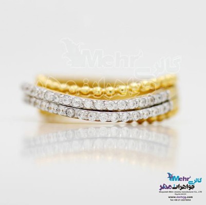 انگشتر طلا - طرح موج
