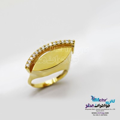 انگشتر طلا - طرح چشم و ابرو