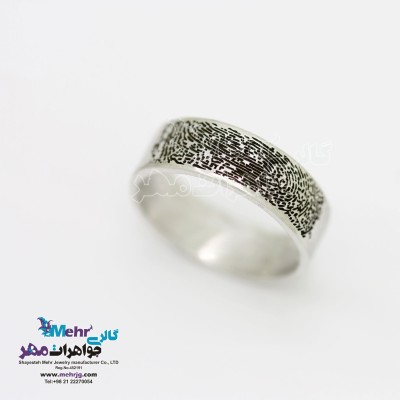 انگشتر طلا - طرح اثر انگشت