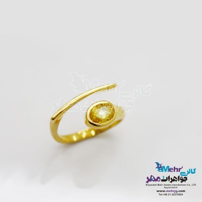 انگشتر طلا - طرح هندسی
