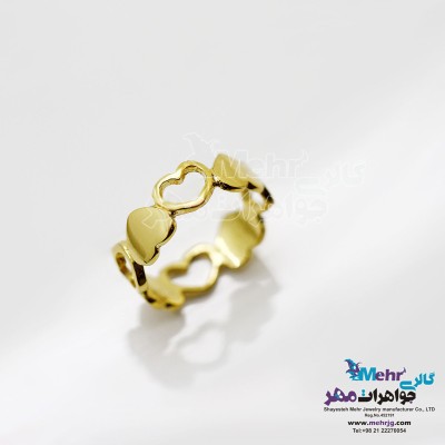 انگشتر طلا - طرح قلب
