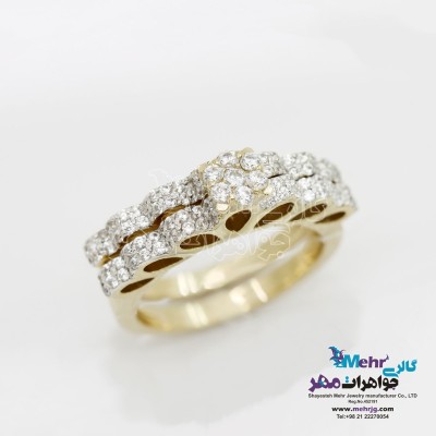 انگشتر طلا - طرح تاج