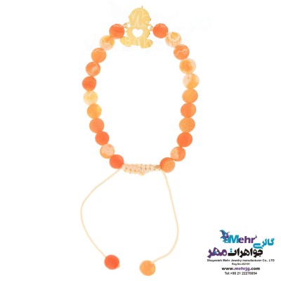 دستبند طلا و سنگ - طرح نوزاد