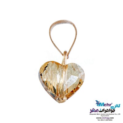 آویز طلا - سنگ سواروسکی قلب