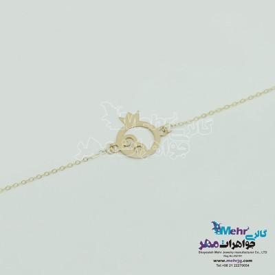 دستبند طلا - طرح انار