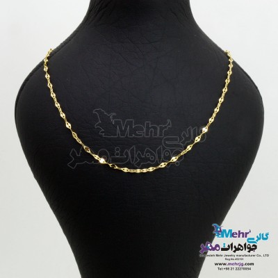 زنجیر طلا - طرح استار طول 40 سانتی‌متر