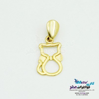 آویز طلا - طرح گربه