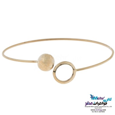 دستبند النگویی طلا - طرح هندسی