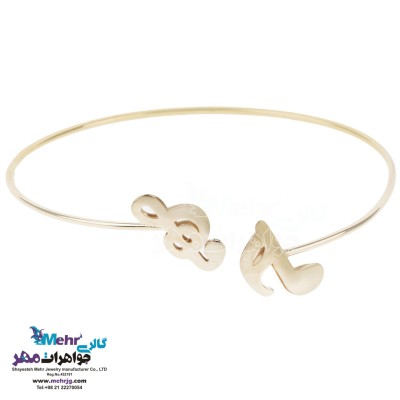 دستبند النگویی طلا - طرح نت موسیقی
