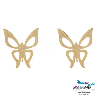 گوشواره طلا - طرح پروانه