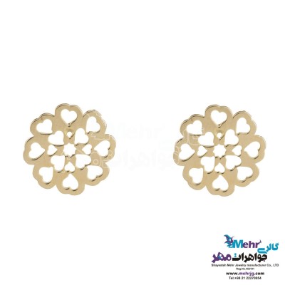 گوشواره طلا - طرح گل