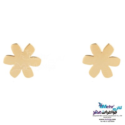 گوشواره طلا - طرح گل یاسمن
