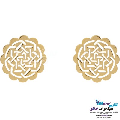 گوشواره طلا - طرح اسلیمی