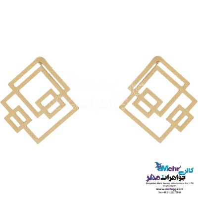 گوشواره طلا - طرح هندسی