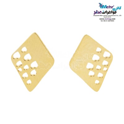 گوشواره طلا - طرح هندسی