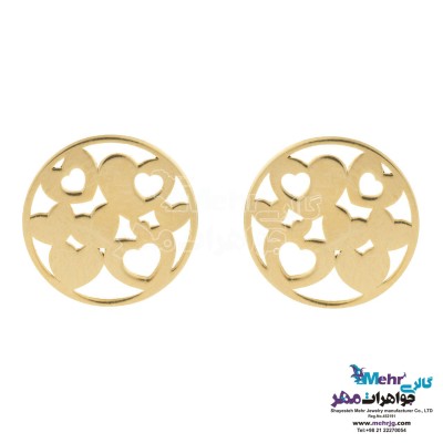 گوشواره طلا - طرح قلب