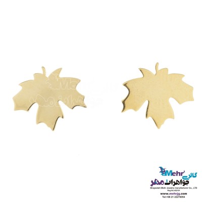 گوشواره طلا - طرح برگ