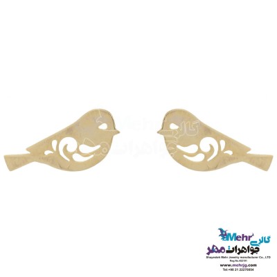 گوشواره طلا - طرح پرنده
