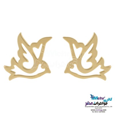 گوشواره طلا - طرح پرنده
