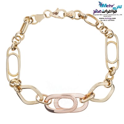 دستبند طلا - طرح هندسی