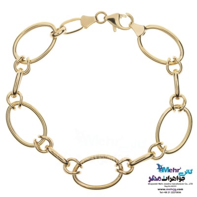 دستبند طلا - طرح هندسی