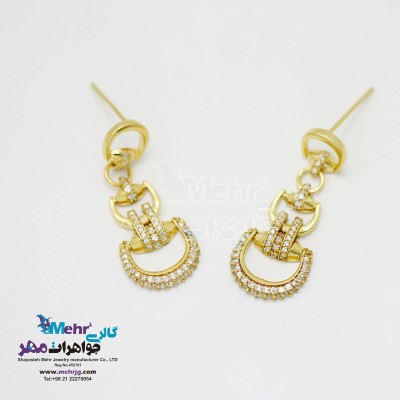 گوشواره طلا - طرح نعل اسب