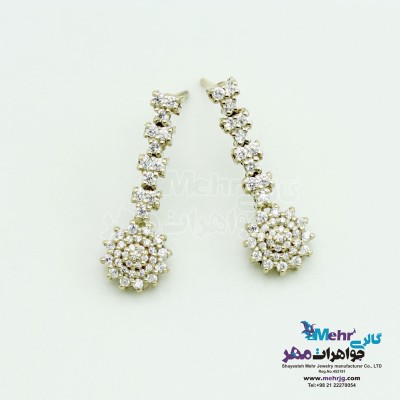 گوشواره طلا - طرح گل خورشیدی