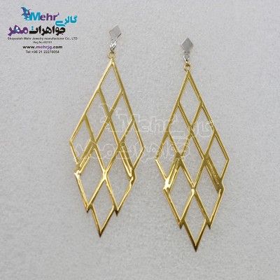 گوشواره طلا - طرح هندسی