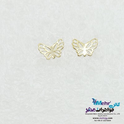گوشواره طلا - طرح پروانه
