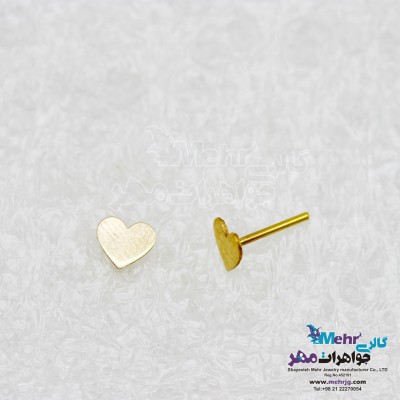گوشواره طلا - طرح قلب