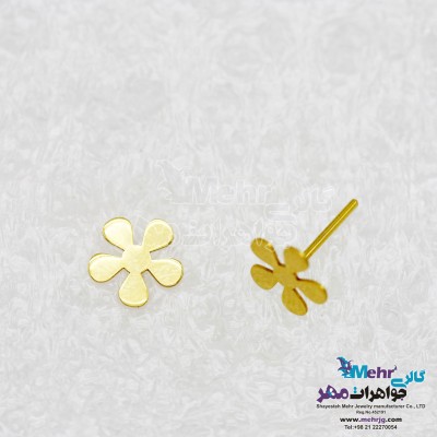 گوشواره طلا - طرح گل پریوش