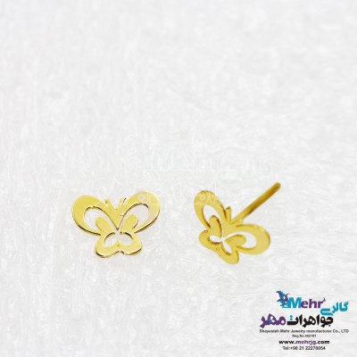 گوشواره طلا - طرح پروانه