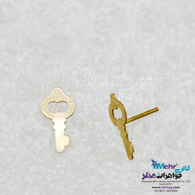 گوشواره طلا - طرح کلید