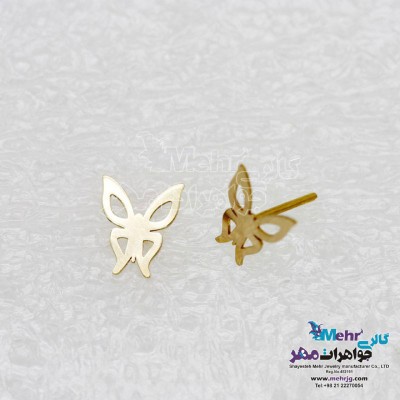 گوشواره طلا - طرح پروانه