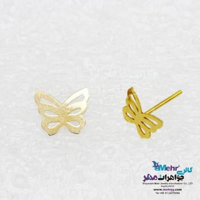 گوشواره طلا - طرح پروانه