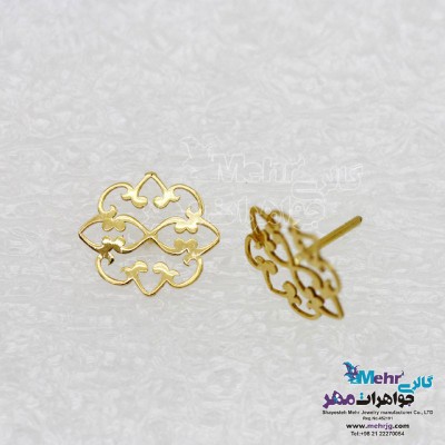 گوشواره طلا - طرح اسلیمی