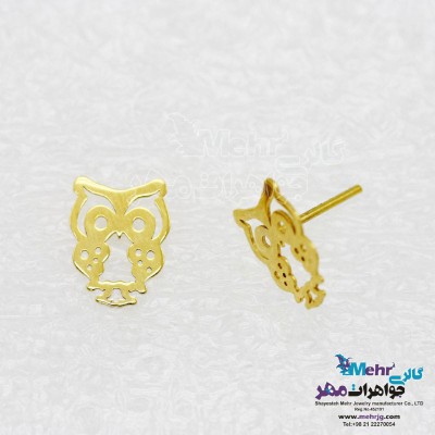 گوشواره طلا - طرح جغد