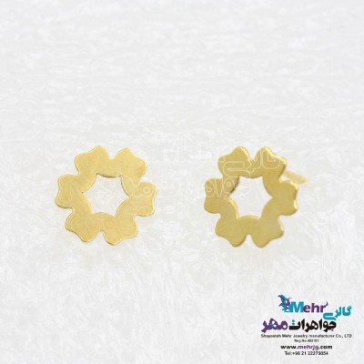 گوشواره طلا - طرح گل