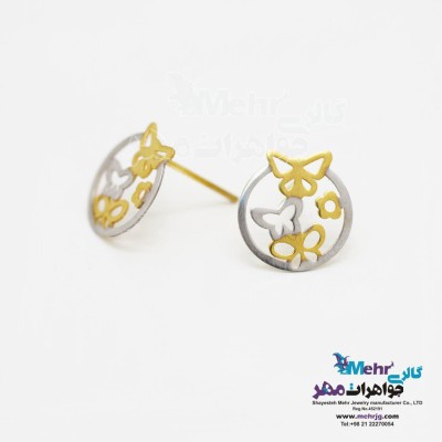 گوشواره طلا - طرح پروانه