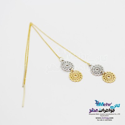 گوشواره طلا - طرح شمسه