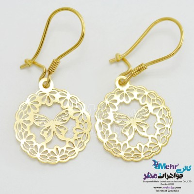 گوشواره طلا - طرح پروانه