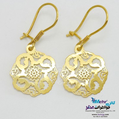 گوشواره طلا - طرح گل