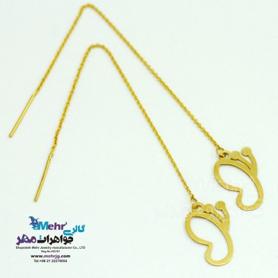 گوشواره طلا - طرح پروانه