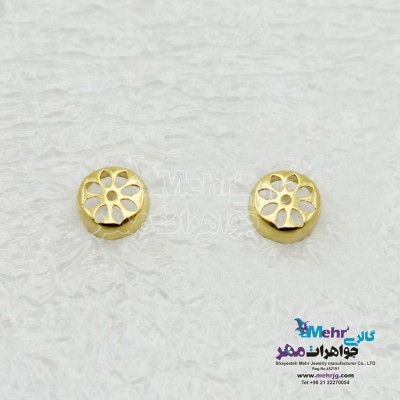 گوشواره طلا - طرح گل