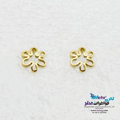 گوشواره طلا - طرح گل