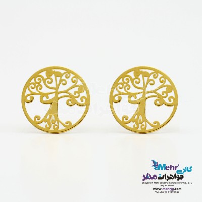 گوشواره طلا - طرح درخت
