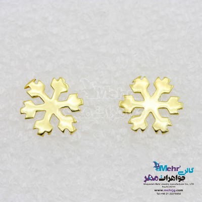 گوشواره طلا - طرح برف