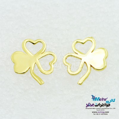 گوشواره طلا - طرح شبدر